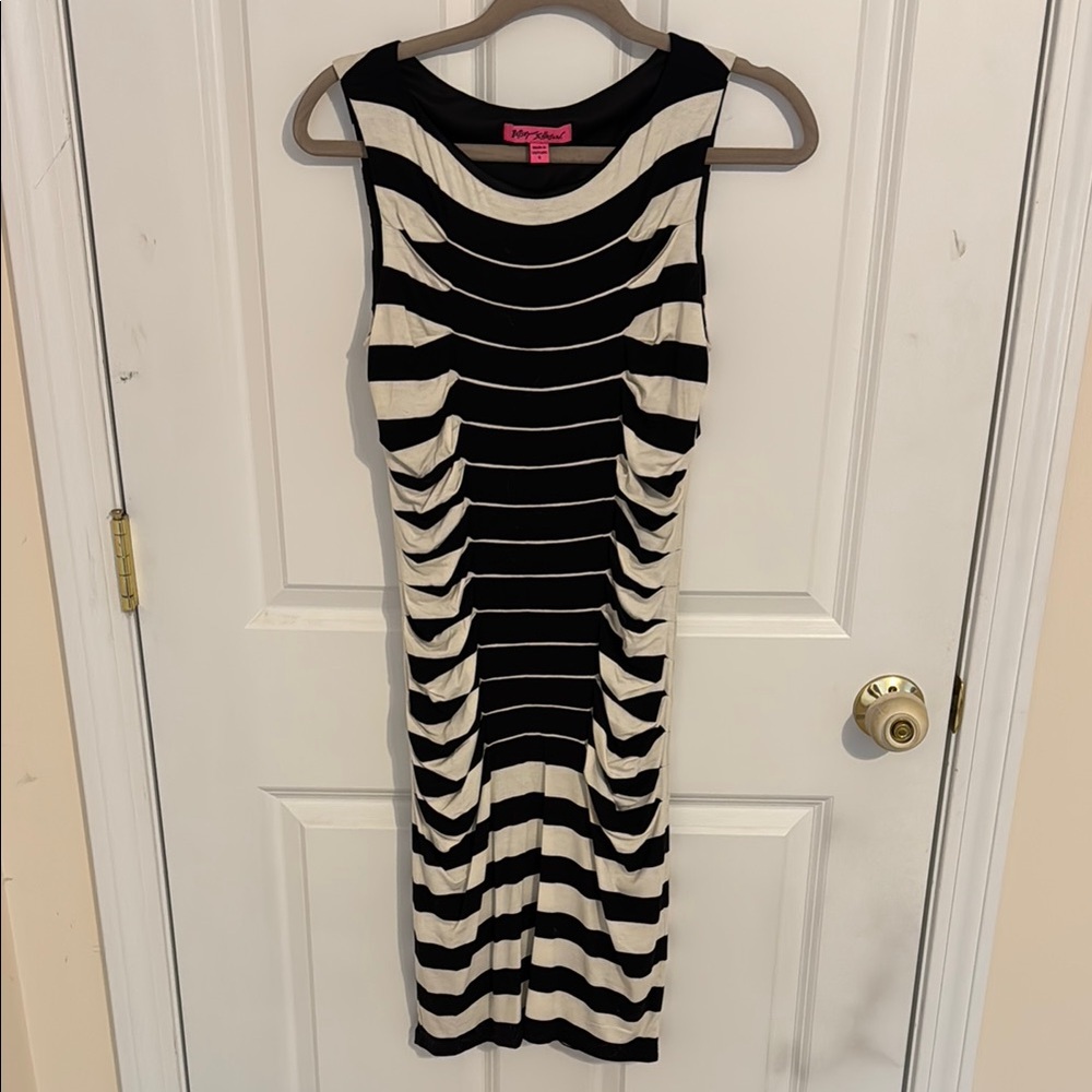 Black and White Striped Dress